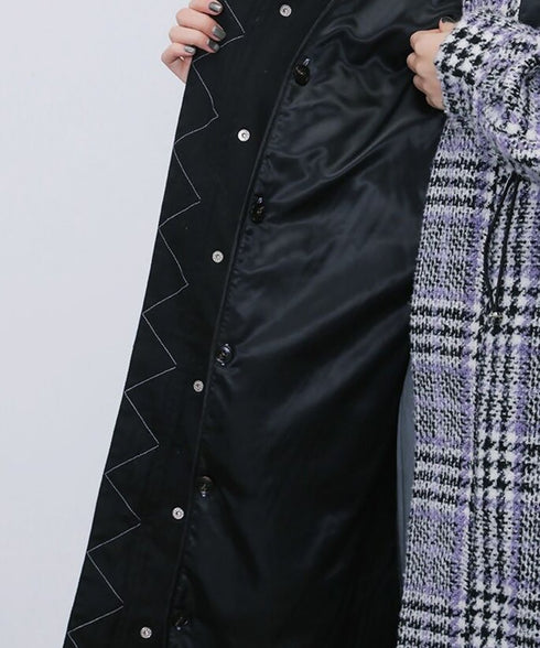 Check Utility Pocket Coat